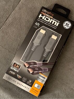 GE UltraPro Premium HDMI Cable 4ft - Black